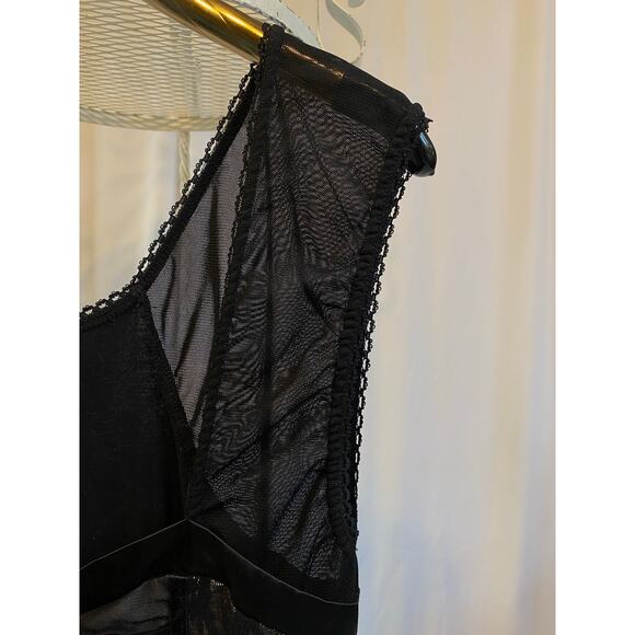b.p.c. dress Corset style lace ruffles black size small - Picture 8 of 11